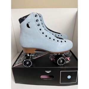 Moonlight Moon Boot Periwinkle Suede Quad Roller Skates Mens 11 Womens 12 EU 47